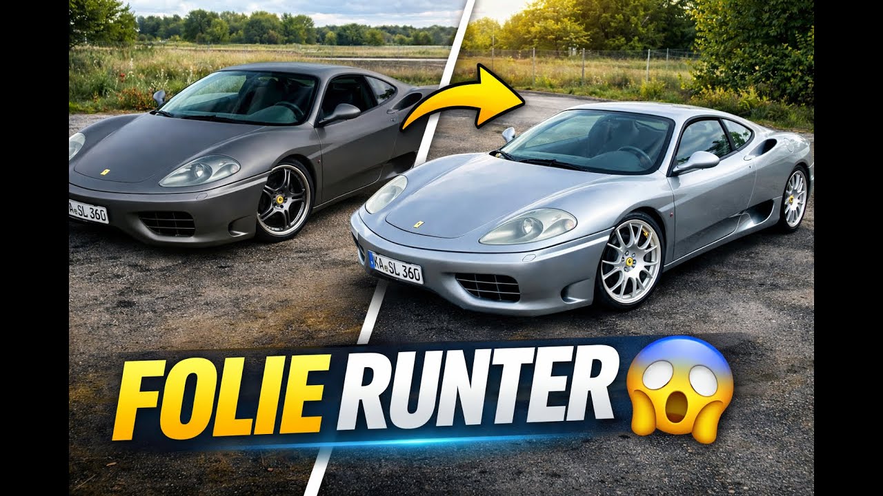 Ferrari 360 Modena: Folie runter - so krass sieht der Originallack aus!