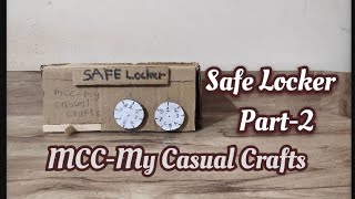 How to make a Safe locker (Part-2) #trending #viral #cardboardcraft #ytvideo
