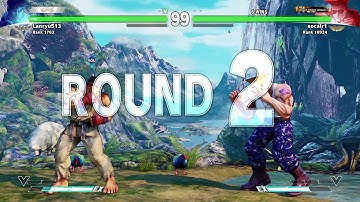 STREET FIGHTER V:Ryu vs Guile (Amazing Parry)
