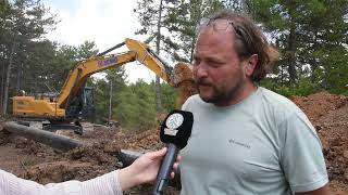 Doğalgaz Boru Hattı Çalışmaları Devam Ediyor.