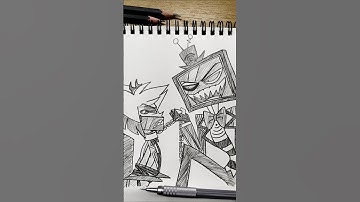 drawing Vox vs Alastor ⛓️✨(HH 🏨) #hazbinhotel #alastor #illustration #nostalgia #upsidedown #drawing