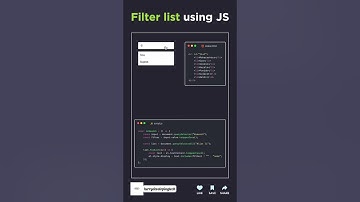 🔍 Filter Lists Using JavaScript ✨ | Dynamic Search Made Easy!||#shorts #shortvideo #js #react#design