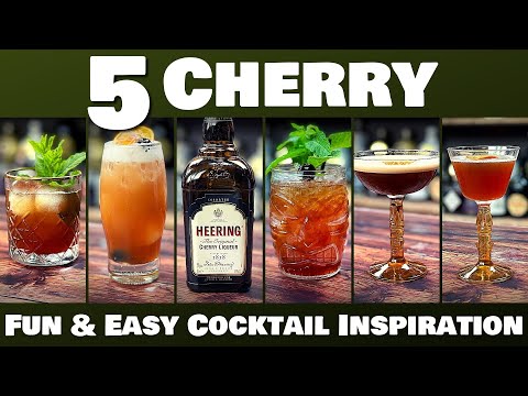 5 Fun & Easy CHERRY HEERING Liqueur Cocktails