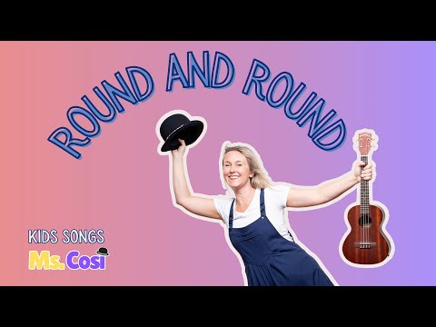 Round and Round - Songs for babies, toddlers and preschool aged children. Sing and dance along!