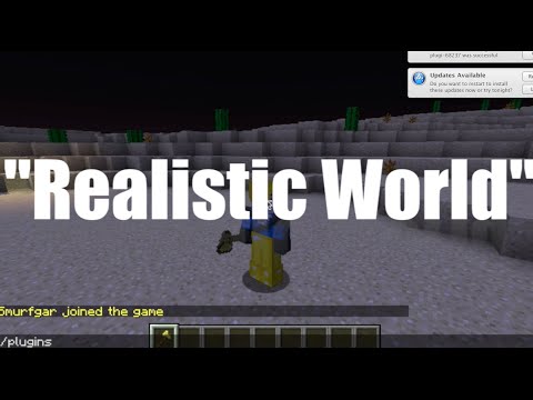 Minecraft 1-minute Plugin Review: Realistic World
