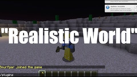 Minecraft 1-minute Plugin Review: Realistic World