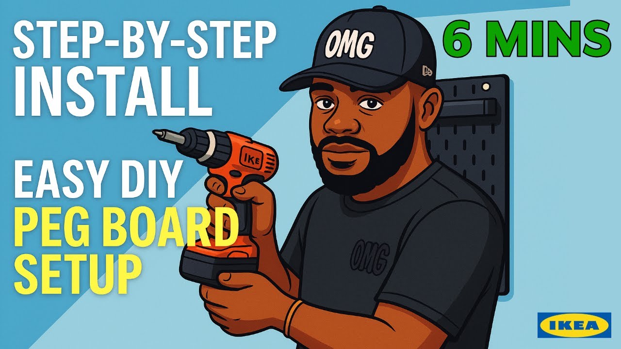 How to Set Up an IKEA Peg Board in 7 Minutes | 4K