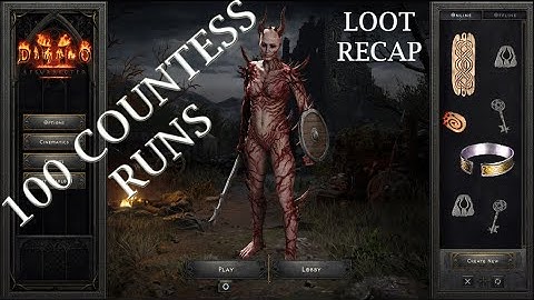 Over 100 Countess runs in the search for keys! - Drop highlights - Diablo 2: Resurrected , D2R
