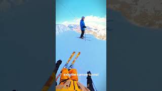 This Ski Run Looks Almost Impossible #shortvideo