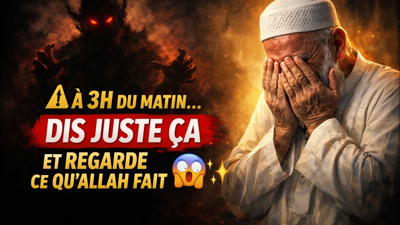  À 3H DU MATIN… DIS JUSTE ÇA ET REGARDE CE QU’ALLAH FAIT 😱✨