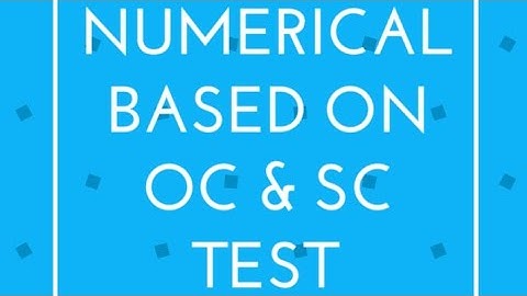 Transformer Ep23 Numerical based on OC & SC test of transformer