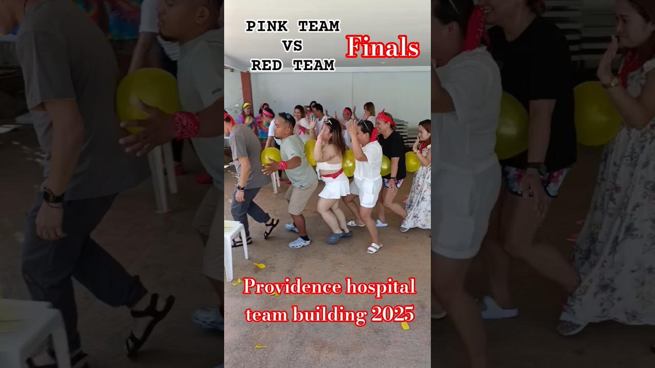 RED team vs PINK TEAM finals Providence hospital team building 