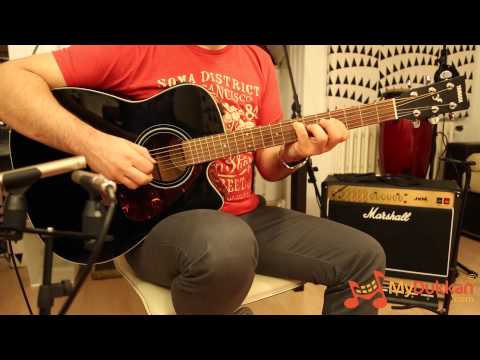 Електро-акустична гітара YAMAHA FX370C (BLACK), видео 1
