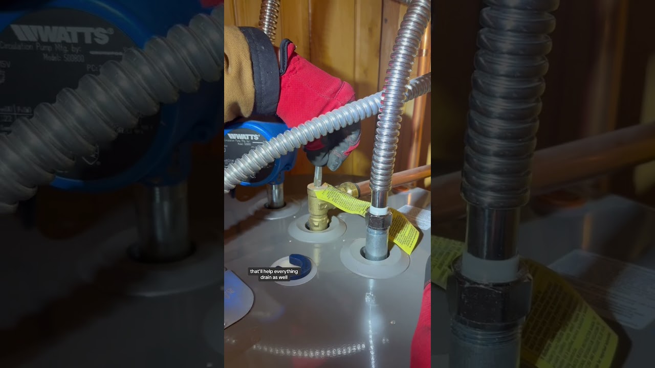 How to drain a water heater. Love, Dad