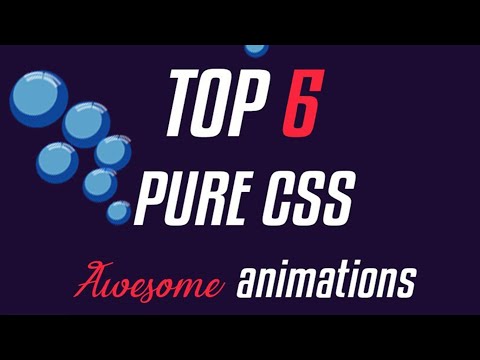 TOP 6 CSS ANIMATIONS AND HOVER EFFECTS | 2021 | Web Tech