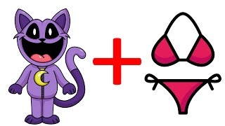 CATNAP + BIKINI = ??? | Poppy Playtime chapter 3 animation #missdelight  #catnap