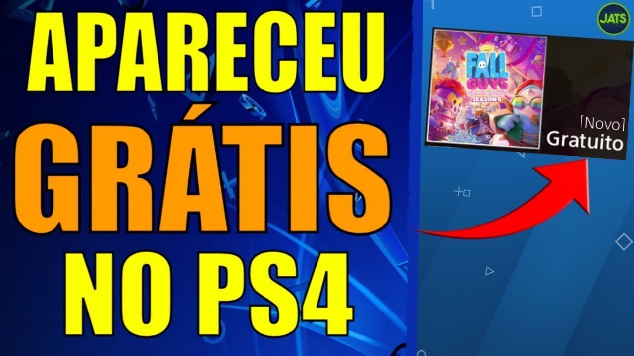 FALL GUYS APARECE GRÁTIS NO PLAYSTATION 4 !!! JOGO GRÁTIS NO PS4 ?? 