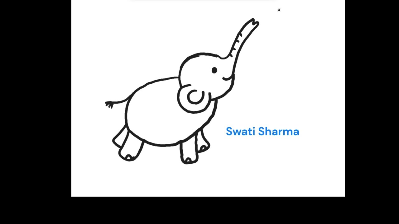 how to draw an elephant easy - how to draw | findpea.com-saigonsouth.com.vn