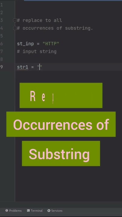 Python - replace all occurrences of a substring in a string .. #python ...