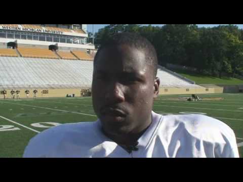 8-31-09 WMU RB Brandon West Talks Michigan