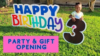 Legacy 3rd Birthday Party | Toddler Opening Birthday Gifts by Phillips Fam Baby Journey 183 views 1 year ago 12 minutes, 15 seconds