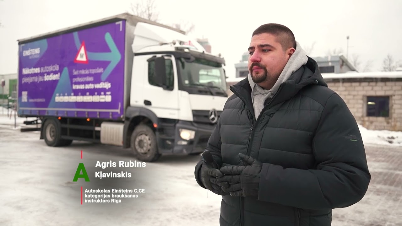 C, CE kategorijas un 95.koda kursi Autoskolā Einšteins