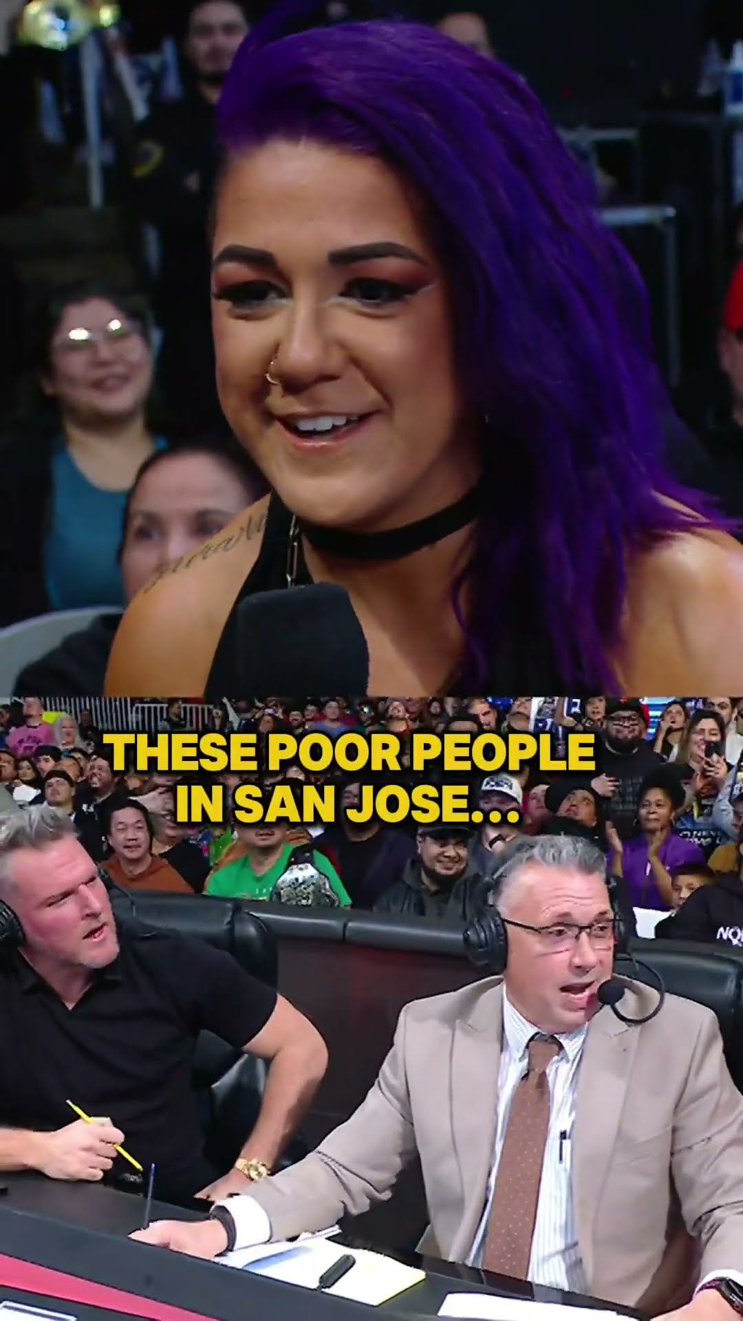 We promise they meant it in the nicest way, Michael Cole! ?