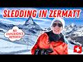 EPIC SLEDDING IN ZERMATT | The Highest Sled Run in the Alps - Sledding on the Gornergrat!