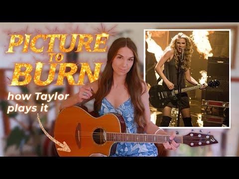Picture To Burn Guitar Tutorial | Taylor Swift (Chords + Strumming Pattern)