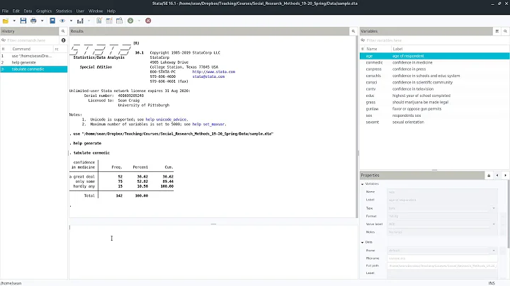 Stata Basics - Constructing an Index