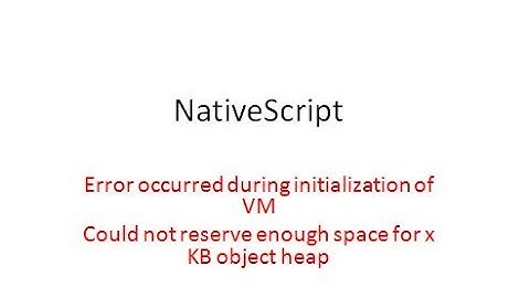 Nativescript: Could not reserve enough space for xKB object heap