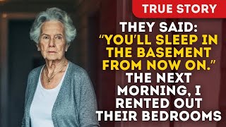 They Said： “You’ll Sleep In The Basement From Now On ” The Next Morning, I Rented Out Their Bedr