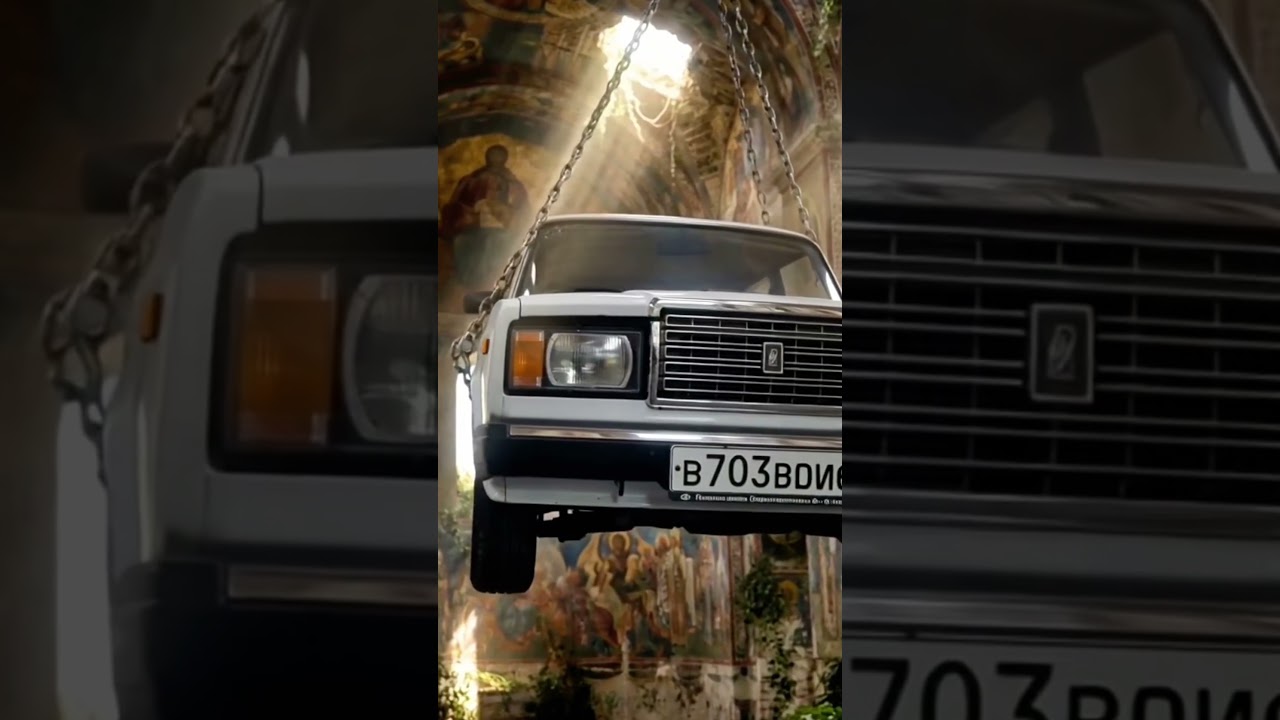 VAZ‑2107 in an abandoned building — chained up ⛓️🏚 