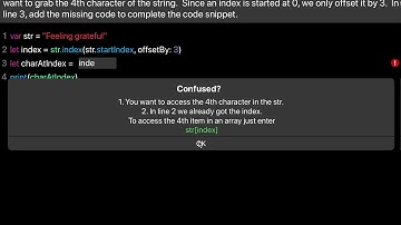 Learn Swift: How to grab nth character of a string? (Chapter 7 Lesson 10)