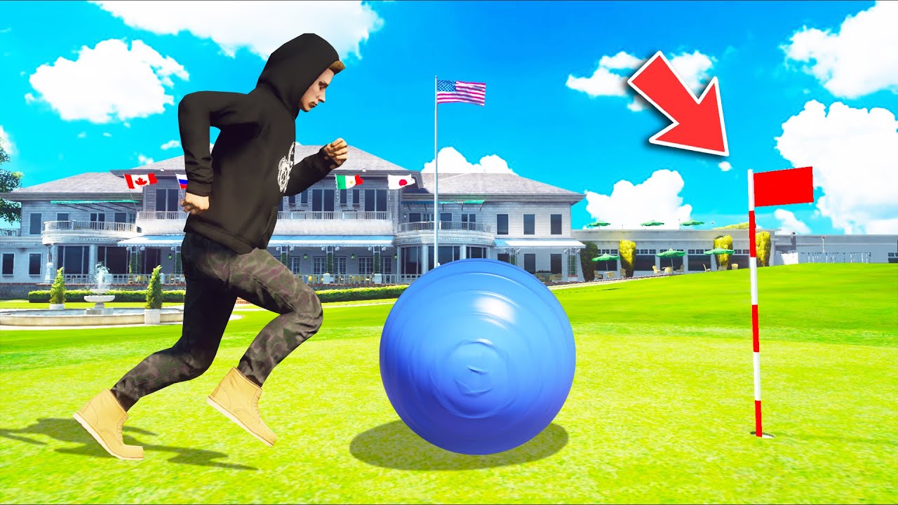 Пытаюсь выполнить НОВЫЙ СПИДРАН с мячом для йоги в GTA 5!!