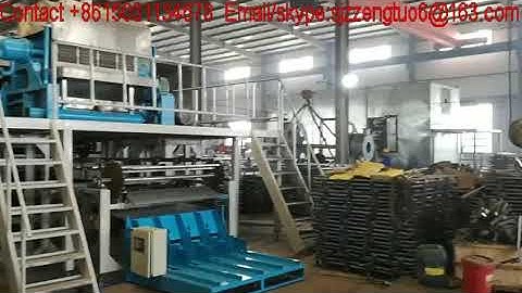 Automatic egg tray making machine with multi-layer metal dryer and