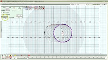 How to rotate a circle while pushing it down field.