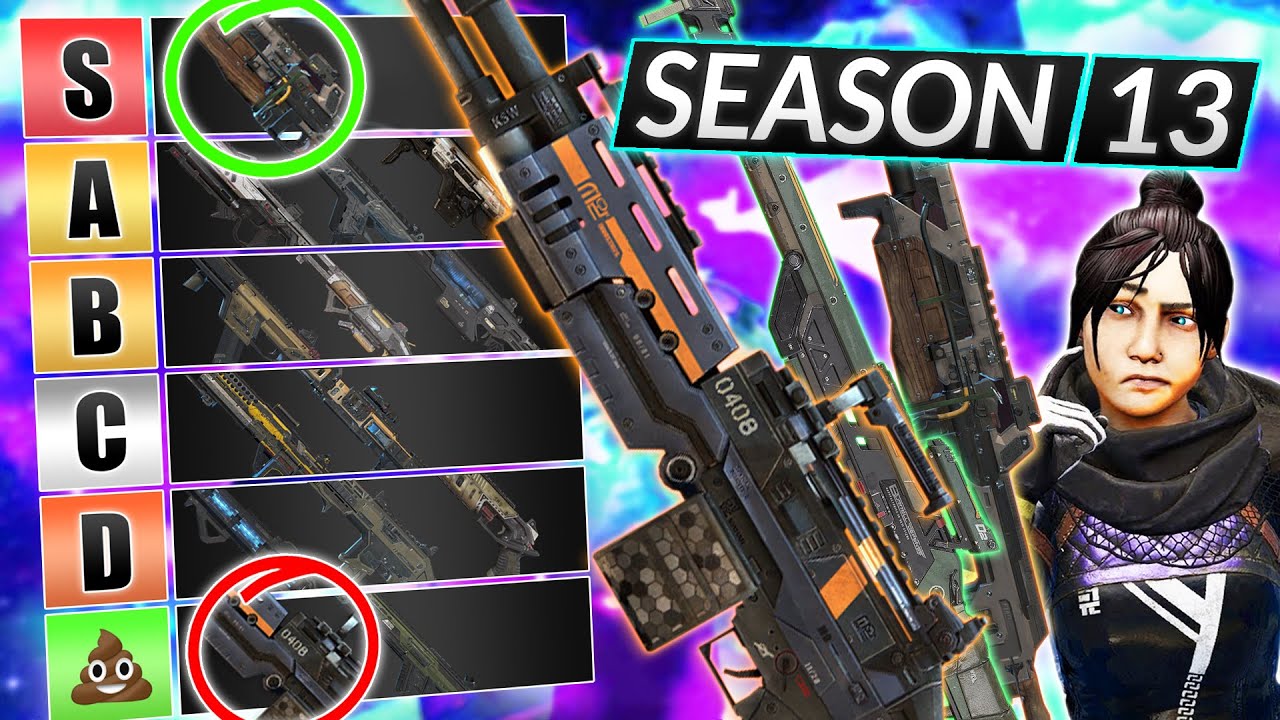 New Weapons Tier List For Season 13 Best And Worst Guns Apex Legends Guide Youtube