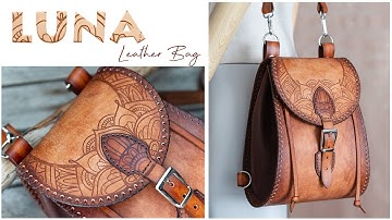 How to Make a 2 in 1 Leather Bag | LUNA bag PDF Pattern