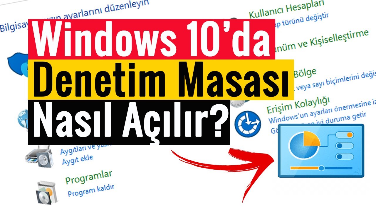 Windows 10’da Denetim Masası Nasıl Açılır? | 4 Farklı Yöntem!!!