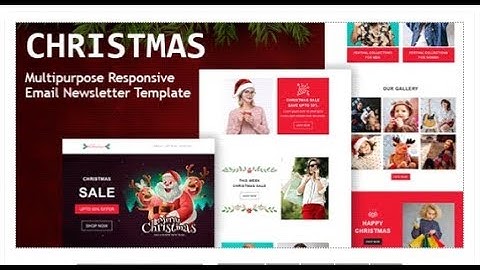 Christmas - Responsive Email Newsletter Template | Themeforest Templates