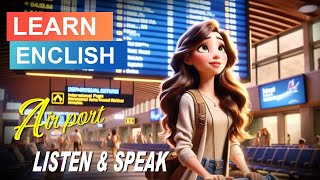 At the Airport  Improve Your English  Easy English Practice    Speaking Skills