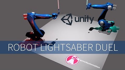 Robot Lightsaber Duel - Star Wars Day - May the 4th - Unity - Game4Automation