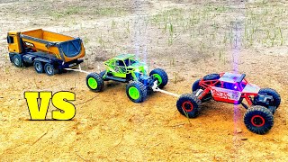 Huina 1573 RC Truck vs 2 RC Rock Crawler | Remote Control Car | RC Cars