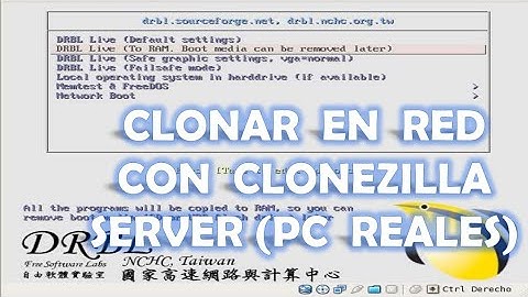 CLONAR COMPUTADORAS EN RED CON CLONEZILLA SERVER (PC REALES)