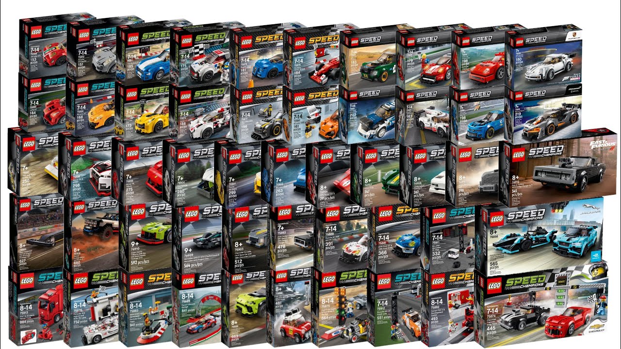 All LEGO Speed Champions 2015 - 2022 sets Compilation/Collection Speed  Build 