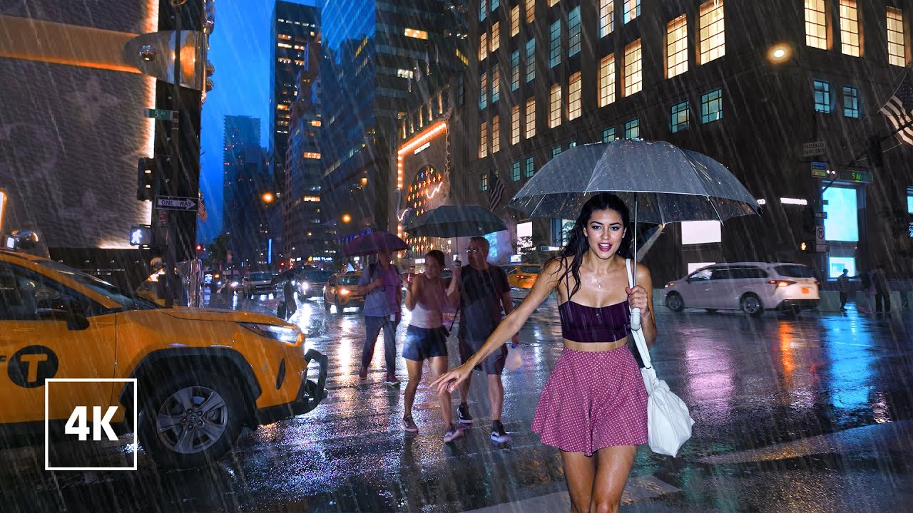 New York, Amerika Serikat | Jelajah Kota Malam 4K | 28 Jul 2025