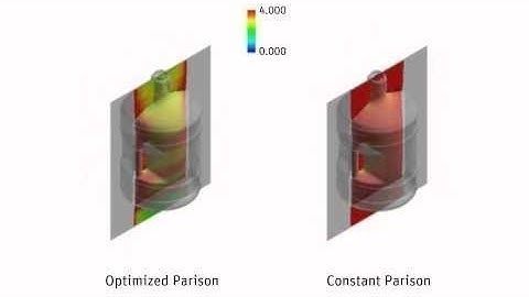 ANSYS Polyflow: Blow Molding Simulation for Optimized Thickness