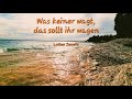 Was keiner wagt, das sollt ihr wagen | gelesene Lyrik | #gedicht #Podcast #lesung