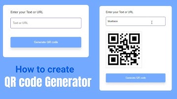 Online QR code Generator | HTML, CSS and Javascript | Bluebace